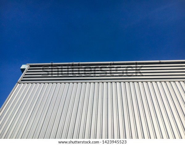 Metal Sheet Siding Building Blue Sky Stock Photo 1423945523 | Shutterstock