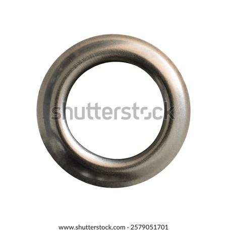 metal silver ring isolated element