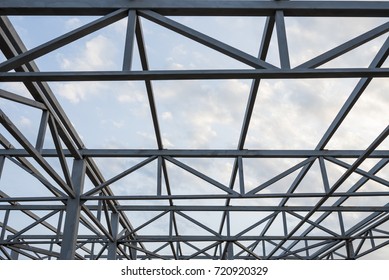 Metal Skeleton Roof On Sky Background Stock Photo 720920329 | Shutterstock