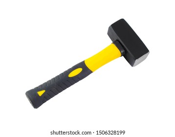 Metal Sledge Hammer Isolated On White Background