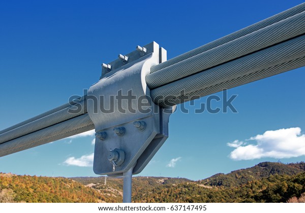 Metal sling cable and\
nut of hang bridge