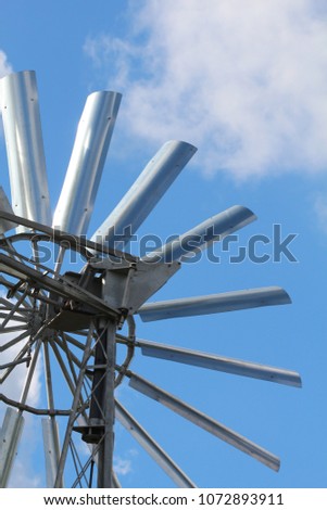 metal small wind turbine wind powered stock photo edit now