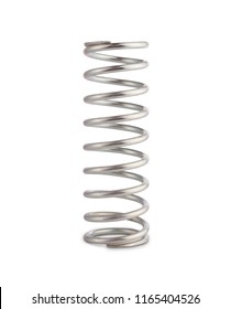 Metal Spring Isolated With Clipping Path