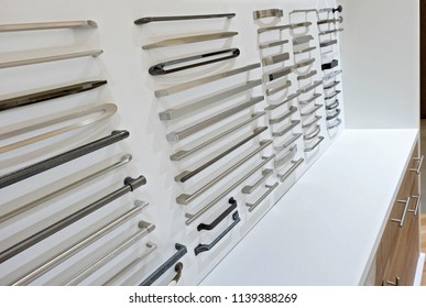 Metal And Stainless Steel Handle Styles  On Wooden Kitchen Cabinet With Different Stainless Steel Handles 