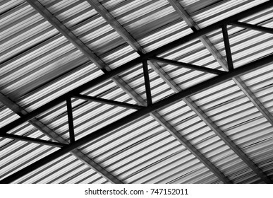 Metal Structure Warehouse Roof Stock Photo (Edit Now) 747152011