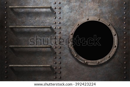Image, Stock Photo Old rusty stairs on industrial building