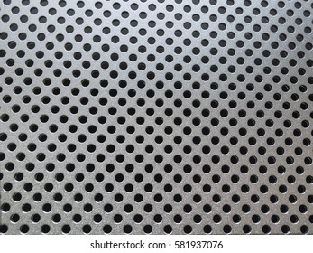 Metal texture or background with holes