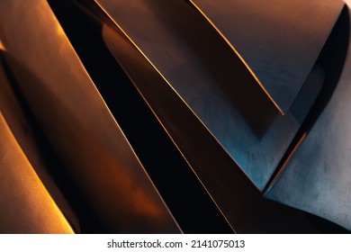 Metal texture background with stainless brushed steel abstract parts - Shutterstock ID 2141075013
