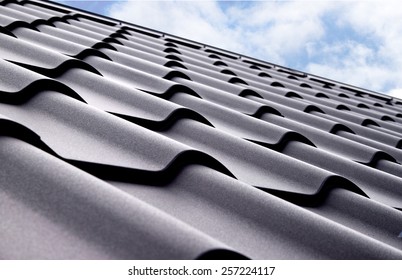 Metal Tile. Material For Roof.