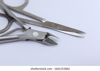 metal tools for manicure and pedicure