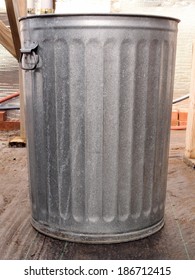 Metal Trash Can