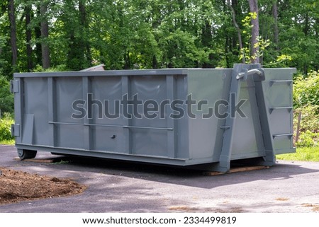 metal trash construction garbage dumpsters trash removal material