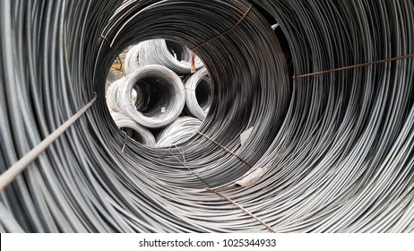 Metal Wire Raw Material - Shutterstock ID 1025344933