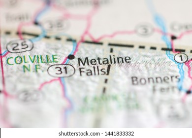 Metaline Falls On Geographical Map 260nw 1441833332 