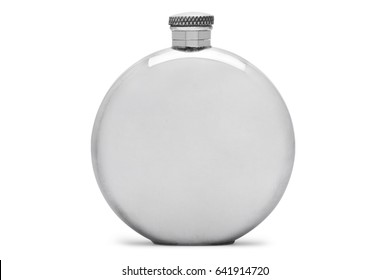 Metall Flask Isolated