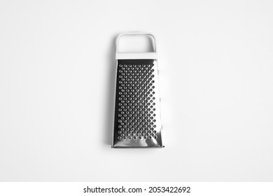 Metallic Grater for vegetables isolated on white background.High-resolution photo.Mock-up