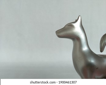 Metallic Gray Dog Show Trophy