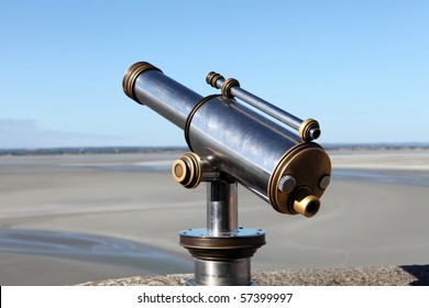 Metallic pay per view monocular