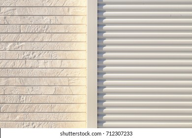 Metallic Roll Up Door Background