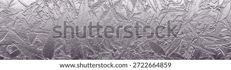 Metallic Silver Leaf Texture Background