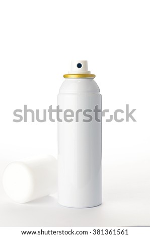 metallic spray  bottle on the white background