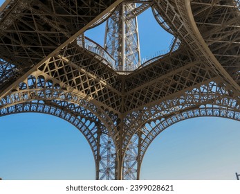 metallic structure of the Eiffel tower - Powered by Shutterstock