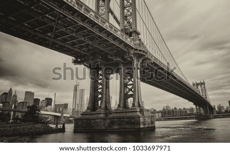 Similar – Image, Stock Photo george washington bridge, nyc