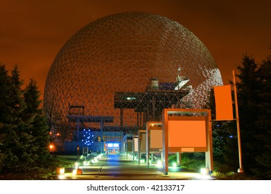 Metallic Structure at Night