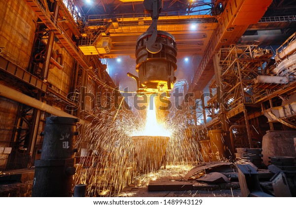 Metallurgy.\
Casting ingot. Electric arc furnace\
shop.