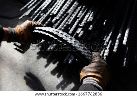 metals processed in a blacksmith shop