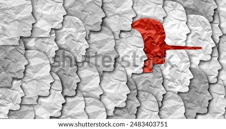 Metaphor for a bad apple as a scammer or liar and dishonest individual in a group as a disruptor and cheater and deceitful criminal fraudster with a long nose.