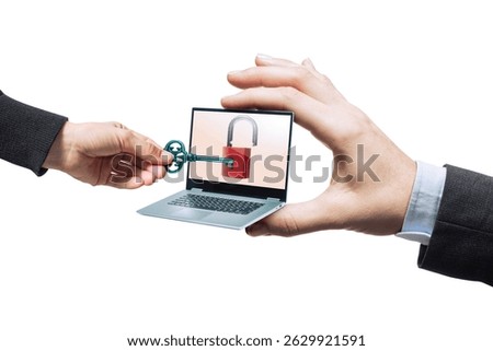 Metaphor for hacking personal data on a computer and on a network.