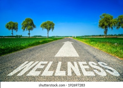 Metaphor Illustrating On The Road The Wellness And Good Health