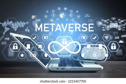 Metaverse Concept. Digital Virtual Reality World Technology