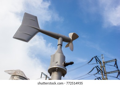 Meteorological System For Monitoring Ambient Air Pressure, Temperature, Humidity, Wind Speed And Direction