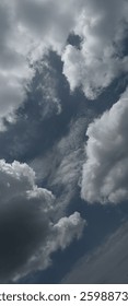 In meteorology, a cloud is a visible mass of tiny water droplets or ice crystals suspended in the atmosphere, forming when water vapor condenses. 
Here's a more detailed description:
Formation:
Clouds