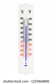 Meteorology Thermometer Isolated On White Background Stock Photo ...