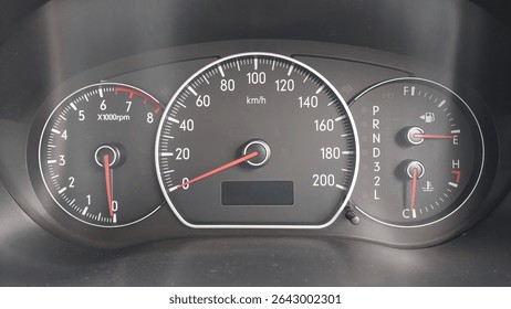 Meter reading when the engine is off.