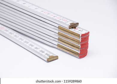 Meter stick yard stick double meter stick in white