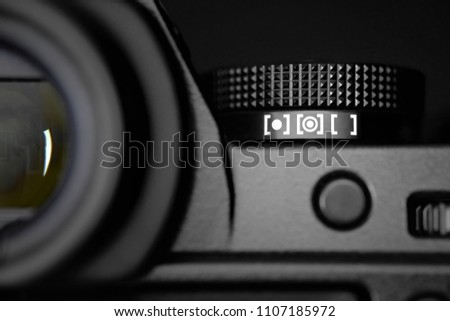 Similar – Digital Camera Viewfinder Close-Up