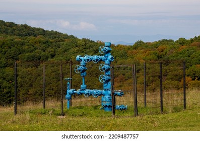 A Methane Gas Capture Installation In The Field