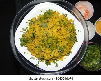 Methi Mutter Pulao Served In Plate 