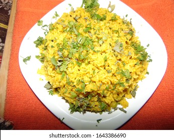 Methi Mutter Pulao Served In Plate 