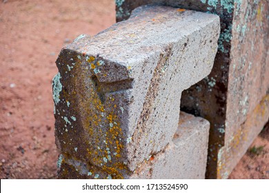 Stone Blocks Puma Punku Precolumbian Archaeological Stock Photo 