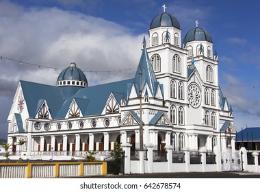 Methodist Church In Apia Town, The Capital Of Samoa.