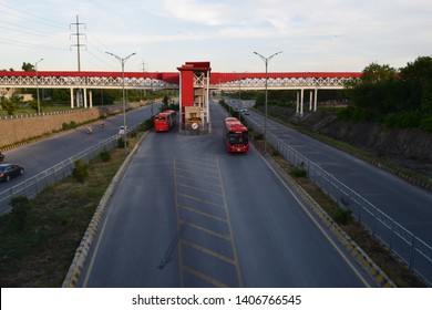 Metro Bus Station At Islamabad