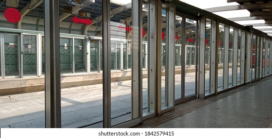 A Metro Bus Station At Lahore