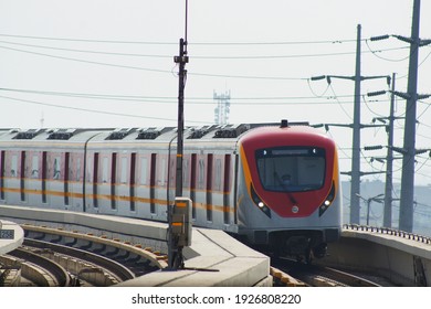 Metro Line , Orange Train - Captured In Lahore, Pakistan... Dated 28,Feb,2021