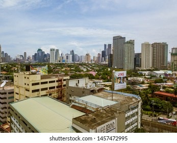 Metro Manila, Philippines - July 21, 2019: Makati And Rockwell Center In Background