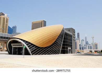 Metro Station In Dubai.